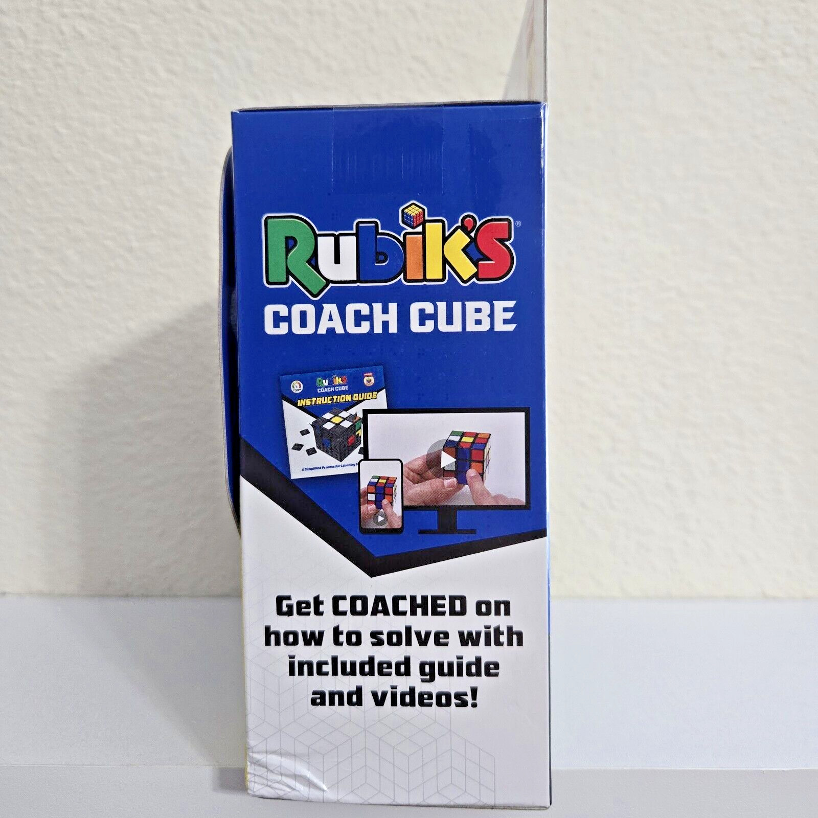 Sticky Ricky Rubik's Cube Spin Master Rubik's Puzzle 3x3 Coach Cube Solve With Stickers Age 8+ New
