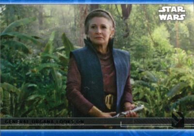 Star Wars Rise Of Skywalker S2 Blue Base Card #10 General Organa looks on