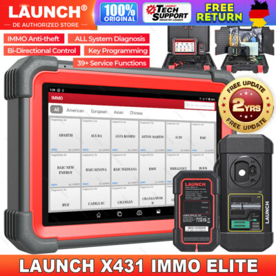 2025 LAUNCH X431 IMMO ELITE PRO5 OBD2 Diagnosegerät Auto Scanner  Programmer