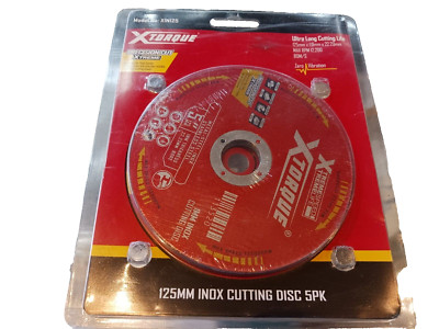 XTORQUE XPI125  125mm INOX CUTTING DISC - 5 PACK | BRAND NEW