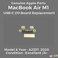 Genuine Apple MacBook Air 13 M1 A2337, USB C I/O Board Replacement OEM Grade A