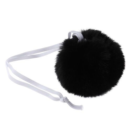 Coniglietto Cosplay Gotico Coda di Coniglio Tinta Unita Peluche Palla con Fascia Elastica Spilla - Foto 9 di 36