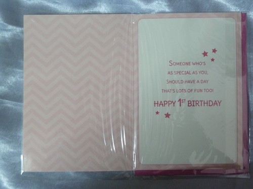 1ST BIRTHDAY CARD 1 YEAR OLD CARD BOY GIRL CHOICE TOP QUALITY 1 YR FIRST - Picture 25 of 57