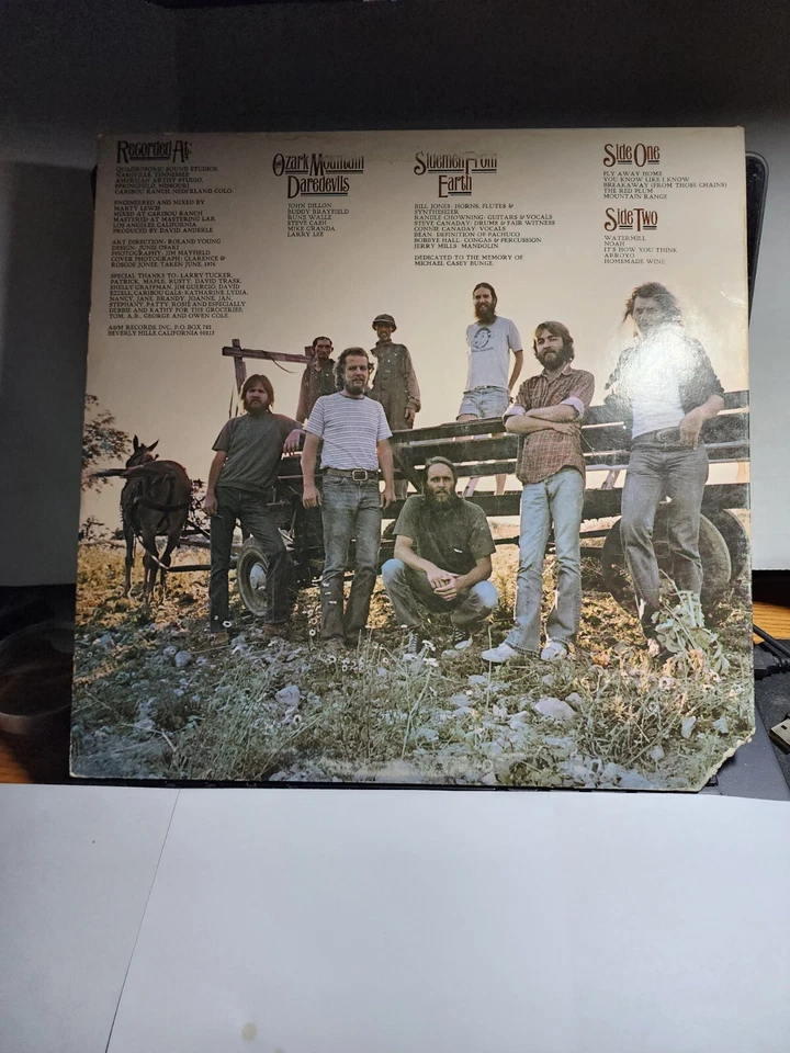 OZARK MOUNTAIN DAREDEVILS "MEN FROM EARTH" 1976 A&M VG+ R67 Foto 2 de 2