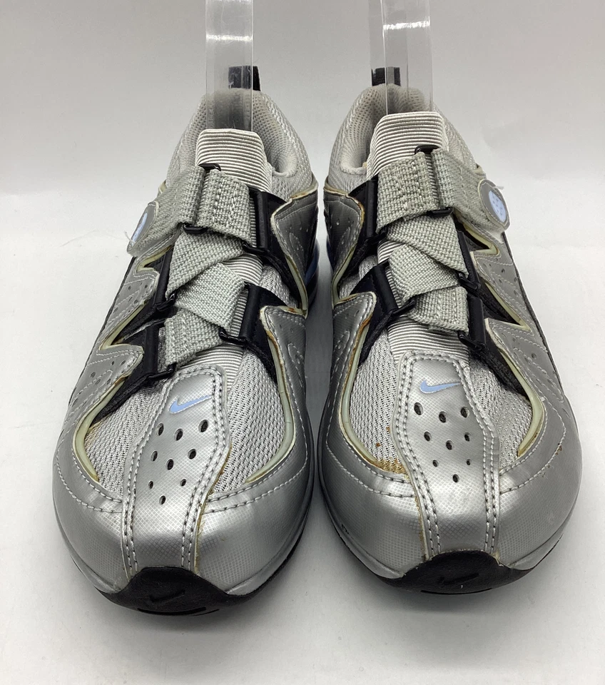 Nike Mujer Plateado/Azul Triatlón Tiempo Trail/Off Road Ciclismo Zapatos Talla 6M Foto 2 de 4