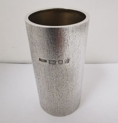 Christopher Nigel Lawrence - Solid Silver Vase - Midcentury Modern - London 1975