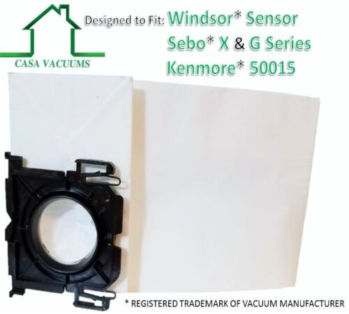 Casa Vacuums Brand replacement Sebo, Windsor Bag Filter Kit. 20 Bags + 2 Filters - Picture 2 of 5
