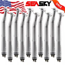 10 Pcs NSK Style Dental High Speed Turbine Handpiece Push Button 4 Holes SEASKY