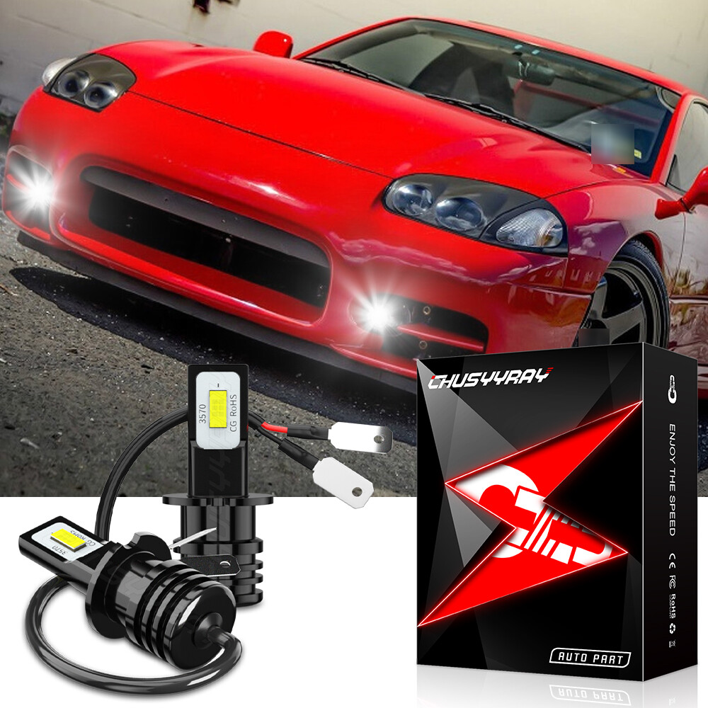 For Mitsubishi 3000GT 1994-99 H3 Fog Light LED 6000K White