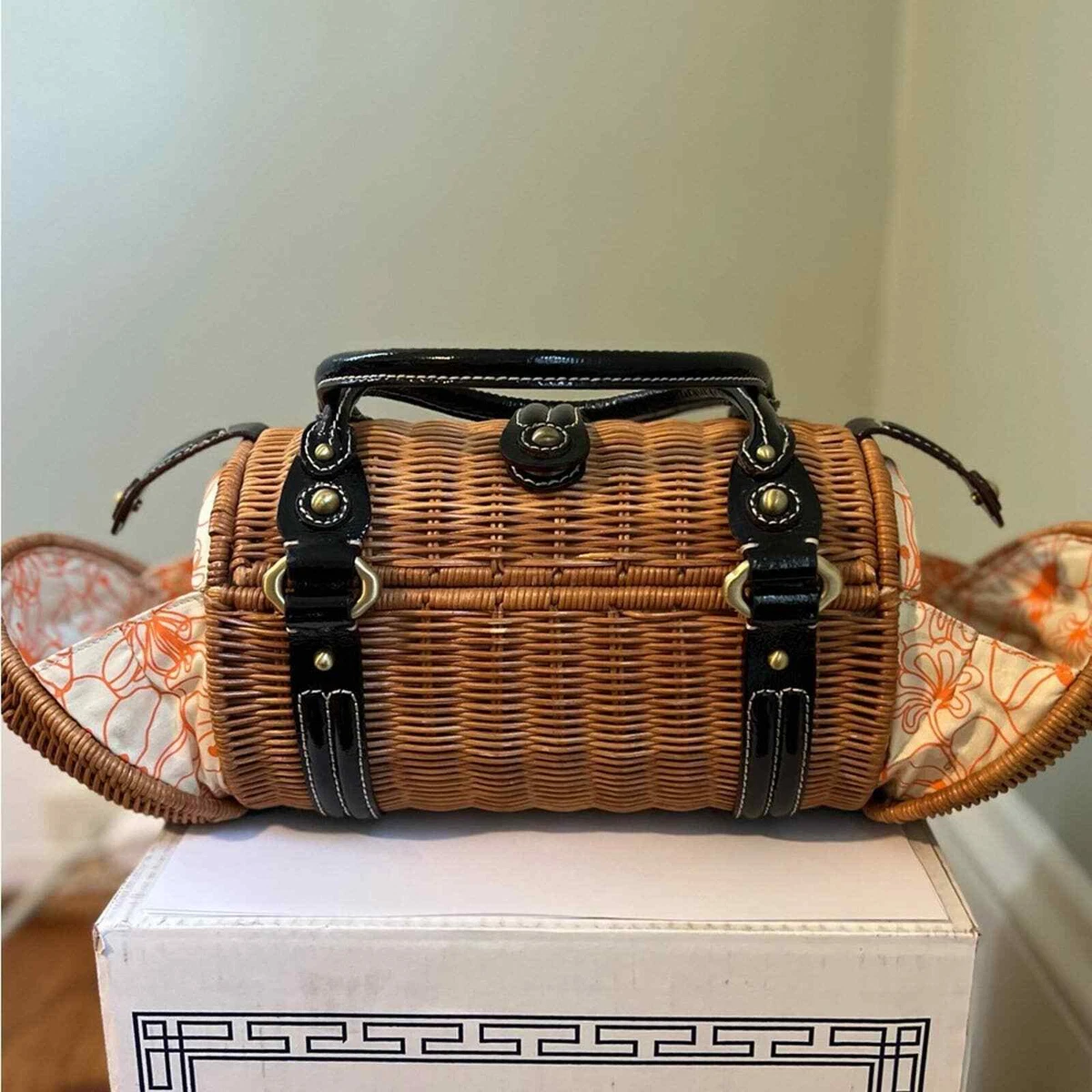 Vintage 1950s Tooled Leather Box Purse - Raleigh Vintage