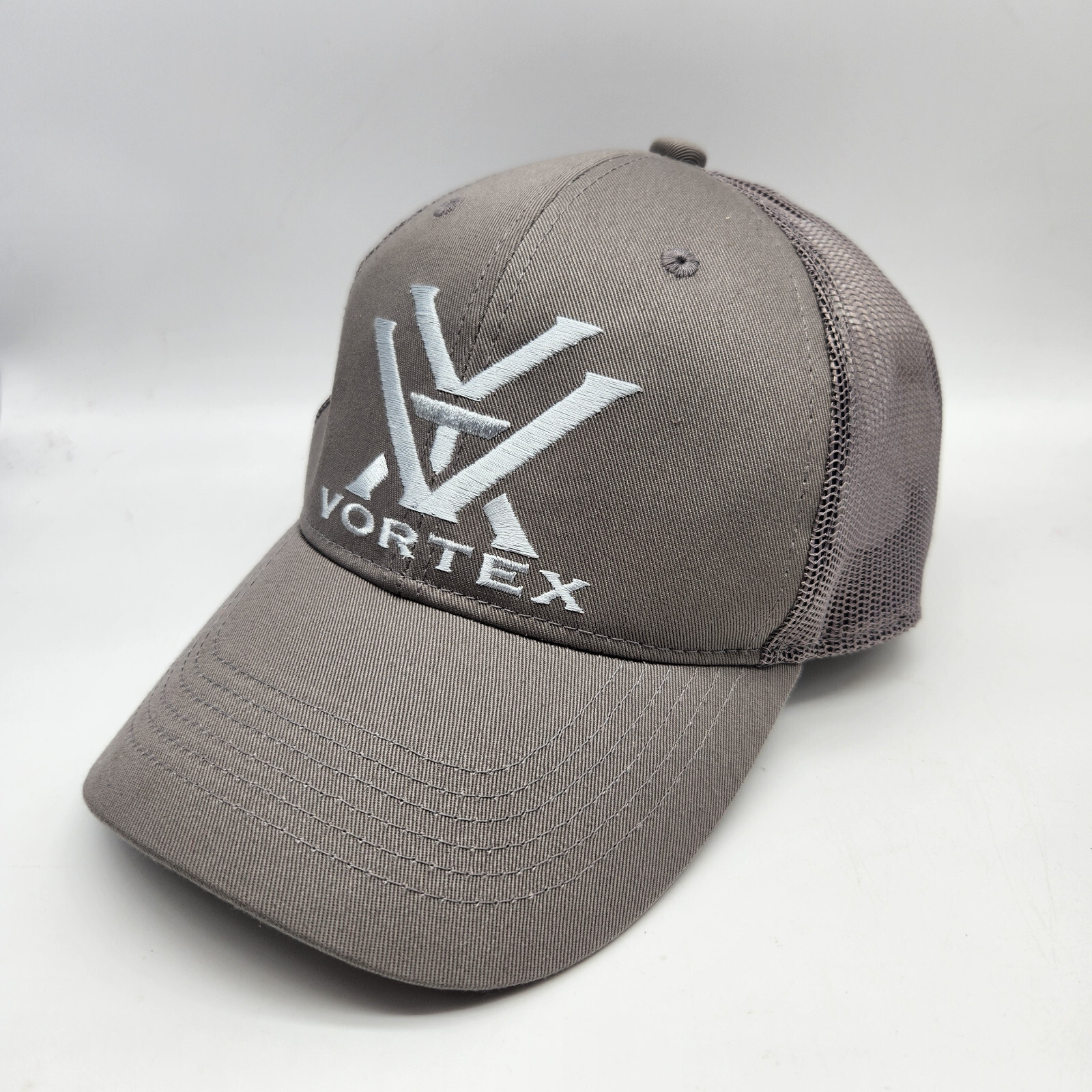 Vortex Optics Trucker Hat Cap Gray Snapback Adjus… - image 2