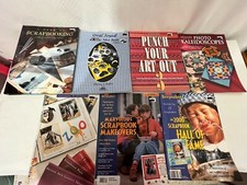 Lot of 7 Assorted Scrapbooking Books Magazines Memory Makers Creating Keepsakes