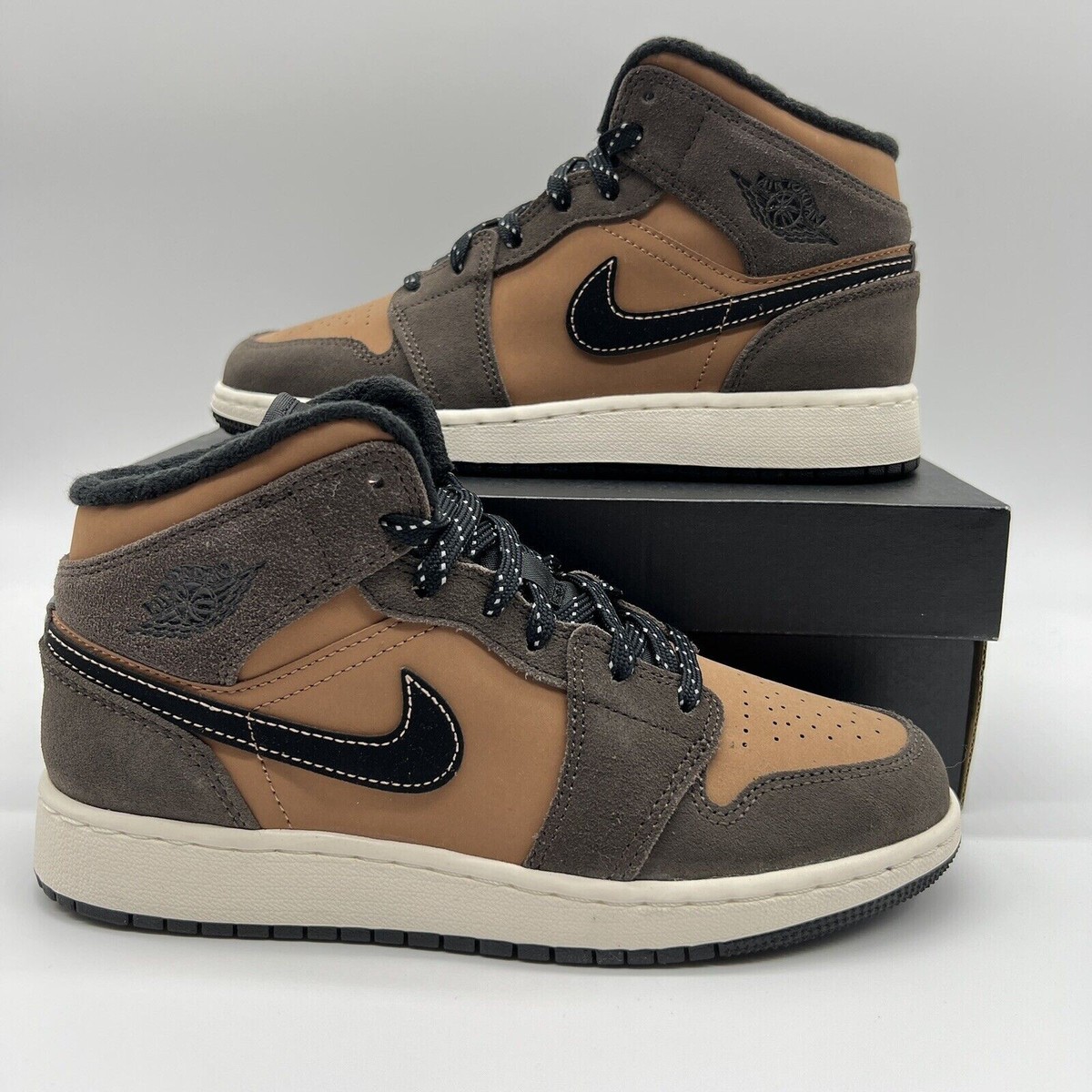 Nike Air Jordan 1 Mid Earth Tone Dark Chocolate Brown DC7248-200