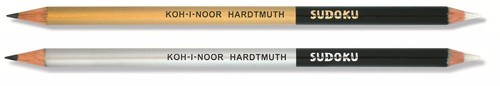 Double Sided Graphite Pencil Eraser KOH-I-NOOR Sudoku Crossword - Picture 4 of 5