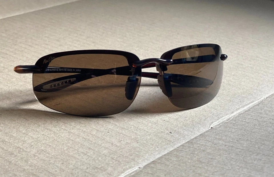 Maui Jim Ho'okipa MJ 407-02 Brown Wrap Sunglasses Frames 64-17 130 ** - Image 2 of 3