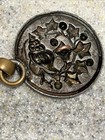 Vintage Cloak Coat Cape Clasp Hook Fasteners Buttons Floral Metal Steel Cut — photo 7