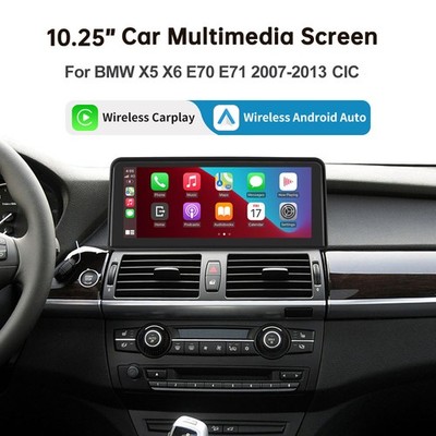 10,25''für BMW X5 E70 X6 E71 CIC 2009-2014 Android Auto CarPlay Auto Touchscreen