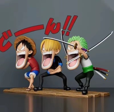 One Piece Figur 15cm Ruffy Sanji Zoro 3er Set Anime Sammelfigur Geschenk