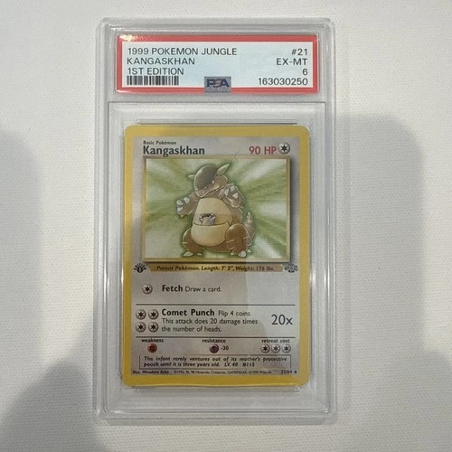 PSA 6 1999 Pokemon Game Unlimited Jungle Kangaskhan 21