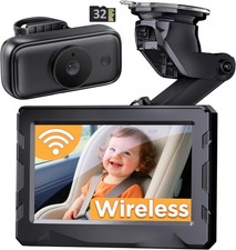 Wireless Baby Car Camera - 40Hrs Battery Life 940mn Night Vision, 4.3'' HD Car