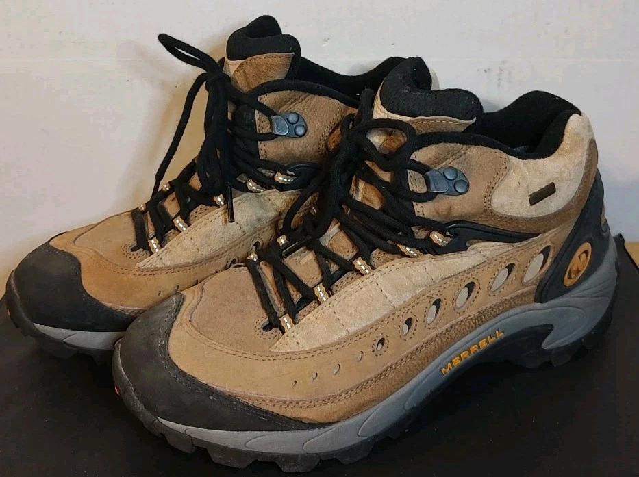 Merrell Pulse GoreTex Mid Smoke Women's Size  11 Outdoor Lace Up Hiking Boots - Image 2 of 4