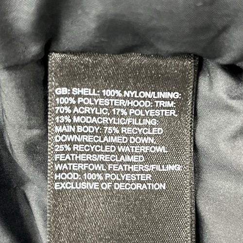 North Face Jacket Girls Large 14-16 Black Dryvent 600 Down Hooded Parka Gorpcore - Picture 10 of 17
