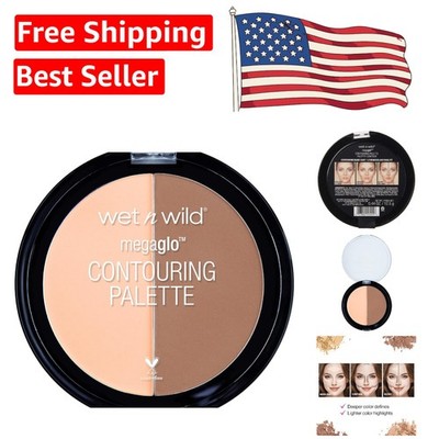 Flawlessly Sculpt Your Face with MegaGlo Contour Palette - Medium to Dark Skin