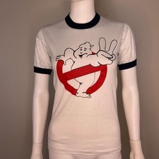 Vintage 1980s Ghostbusters 2 T-Shirt 80s Falcon Ringer Tee Movie