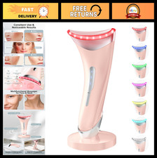 7 Color Light Therapy Facial Massager - Adjustable Vibration, Thermotherapy for