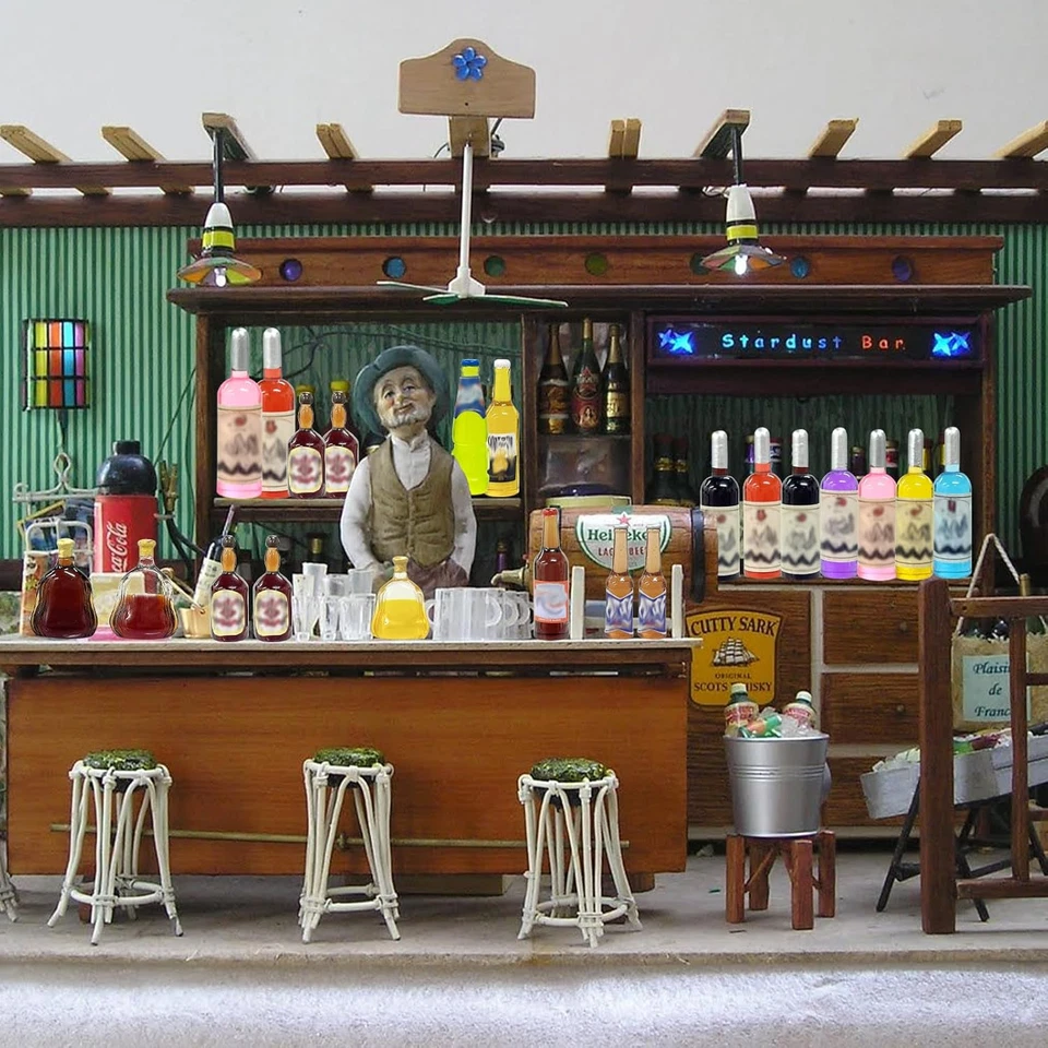 Topper para pasteles de inodoro 1 pieza y botellas de vino en miniatura adornos para cupcakes de pasteles 21 piezas, Fu Foto 3 de 4