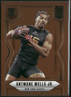 2025 Donruss Elite Antwane Wells Jr. Orange Rookie #/199 #179 Giants SN,RC