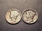 Mid-Higher grade 1931-D & S Mercury Dimes