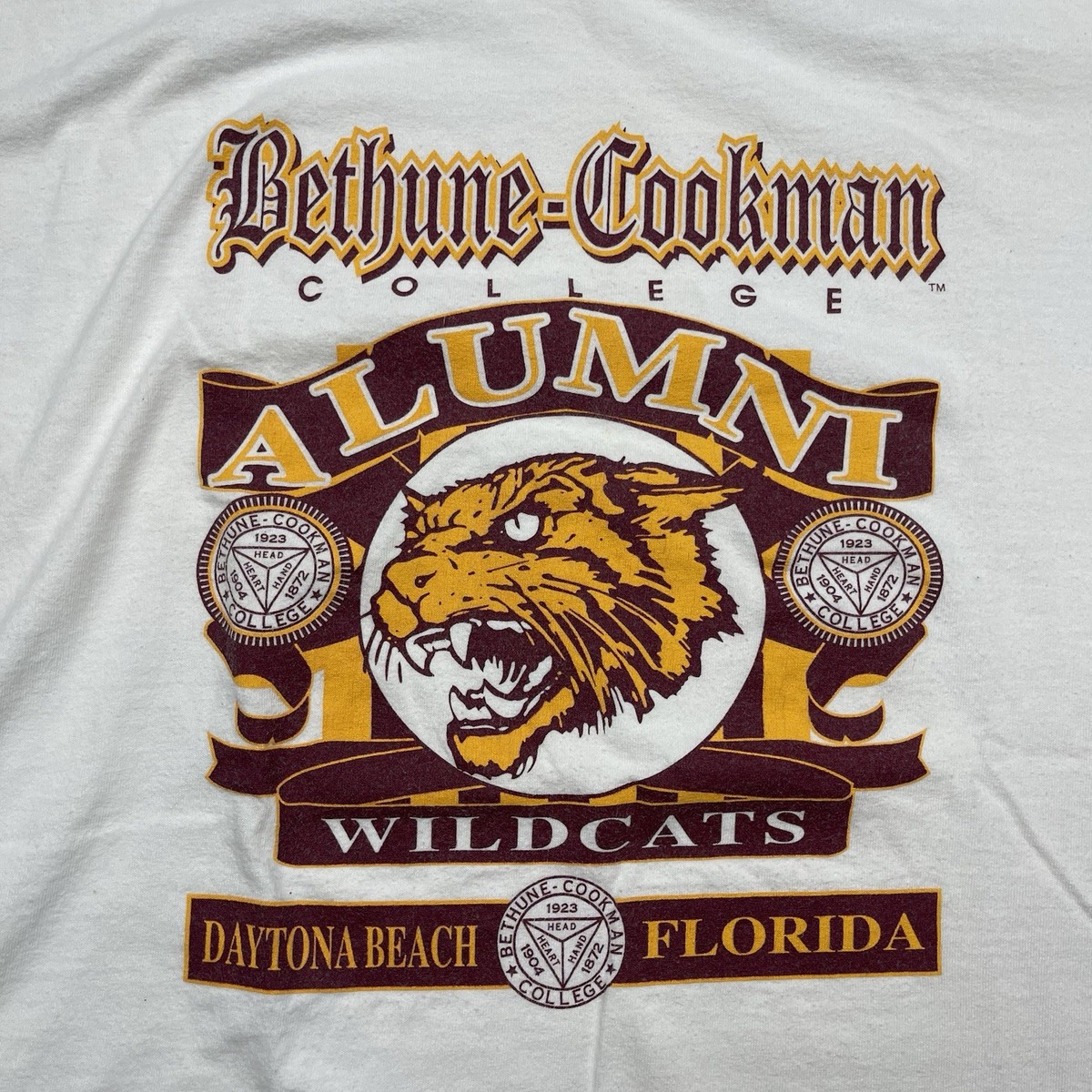 Vintage Bethune Cookman Wildcats T Shirt Adult XL College Daytona Beach FL Mens View 4