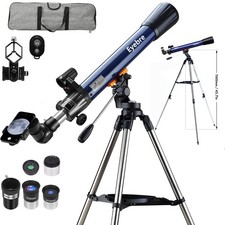 Professional Refractor Portable Telescopes 3 Eyepieces 525X for Adult Beginner