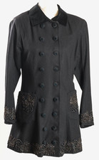 MANTEAU EN LAINE VINTAGE 1900 RÉÉDITION D'ANCIENNE REDINGOTE ÉTAT NEUF 38/40