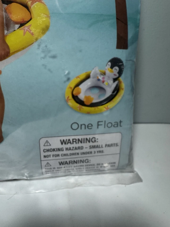Intex Inflatable See Me Sit Pool Ride Penguin Float Age 3-4 Weight to 50 Lb - Image 4 of 4