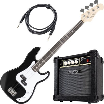 E-Bass Rocktile Preci-Style E-Bass im Set mit 15 Watt-Übungsverstärker und Kabel