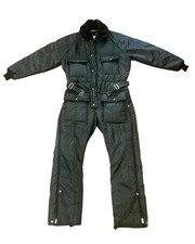 Vintage Walls Zero Zone Insulated Ski Snow Suit Coveralls, Black Size Medium, M