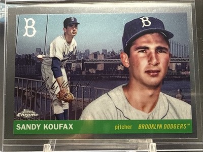 2025 Topps Chrome Platinum Anniversary Sandy Koufax City Variation SP #55CV-43
