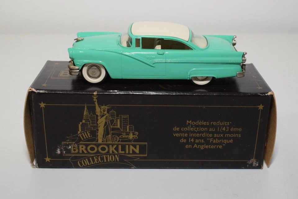 B85 1:43 BROOKLIN BRK23 BRK 23 FORD FAIRLANE 2 PORTE VICTORIA VERDE COME NUOV... - Immagine 2 di 4