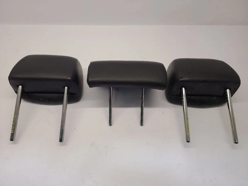 Juego de 3 reposacabezas de asiento trasero 10-16 CADILLAC SRX reposacabezas de cuero negro OEM Foto 4 de 4