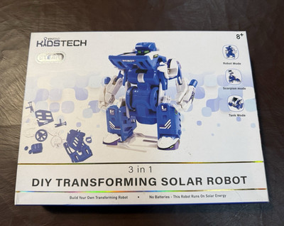 Vivitar Kids Tech 3-in-1 DIY Transforming Solar Robot Kit STEM 8+ KST100