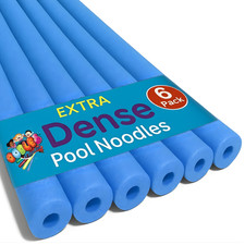Deluxe Foam Pool Swim Noodles - 6 PACK 52 Inch Wholesale Pricing Bulk Pack