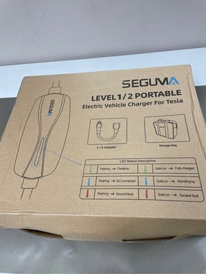 Level 1/2 Tesla Charger, 12A/16A, 25ft Extension Cable, Dual Voltage 240V NEMA 1