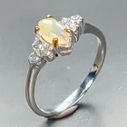 Fine Art Natural Opal Ring 925 Sterling Silver Size 7.5 /R467667