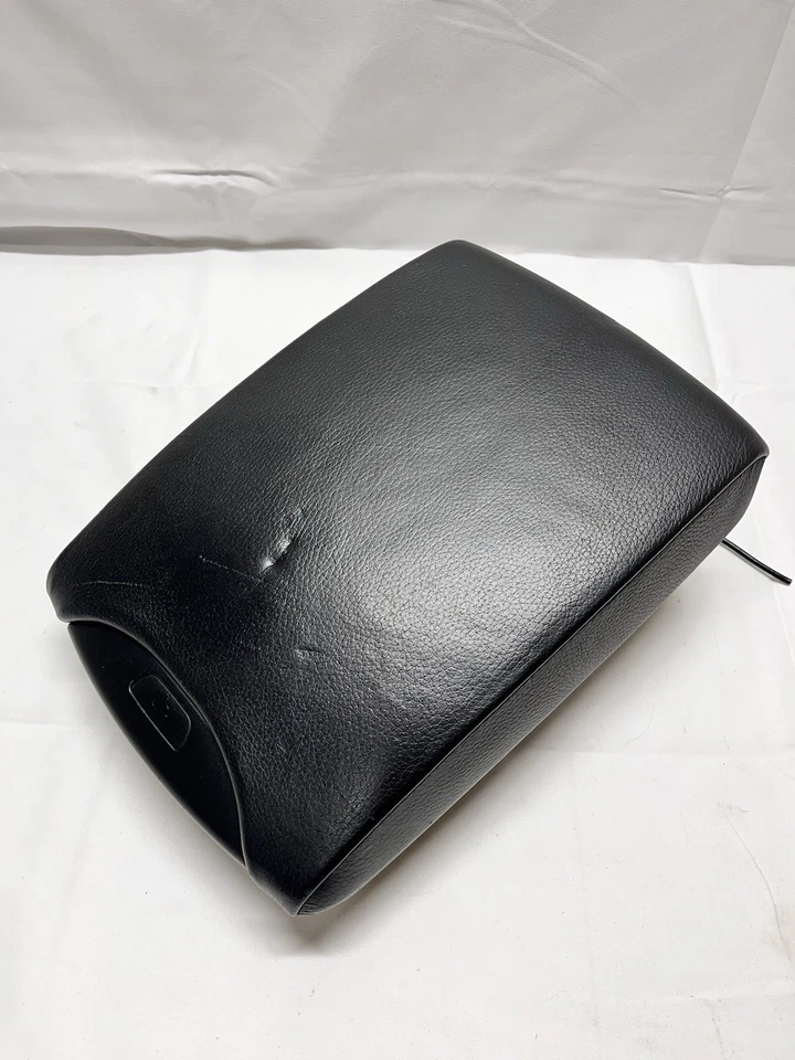00-06 BMW X5 Center Console Lid Black Leather Armrest Arm Rest - Image 2 of 4