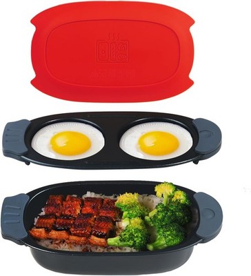 YSAIL Qui-Heat Microwave Egg Cooker and 33 OZ Microwave Grill bo |