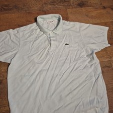 Lacoste Polo Shirt Men  s 3XL Teal Mist Classic Fit Short Sleeve Preppy Crocodile