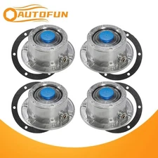 4 x Trailer Hub Cap w/ Oil Port & Side Fill Plug Replaces Stemco 343-4009