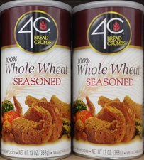 4C Premium Bread Crumbs, Whole Wheat Seasoned with Pecorino Romano Cheese, Flavo
